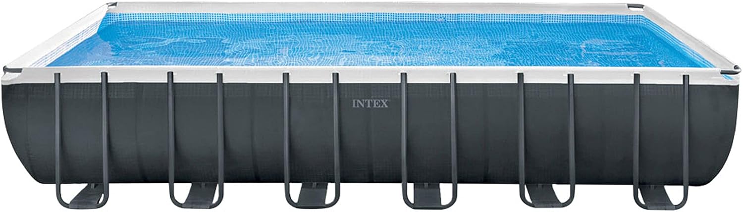 Intex Ultra XTR Frame – Piscina Fuori Terra Rettangolare 732x366x132 cm con Pompa a Sabbia e Accessori