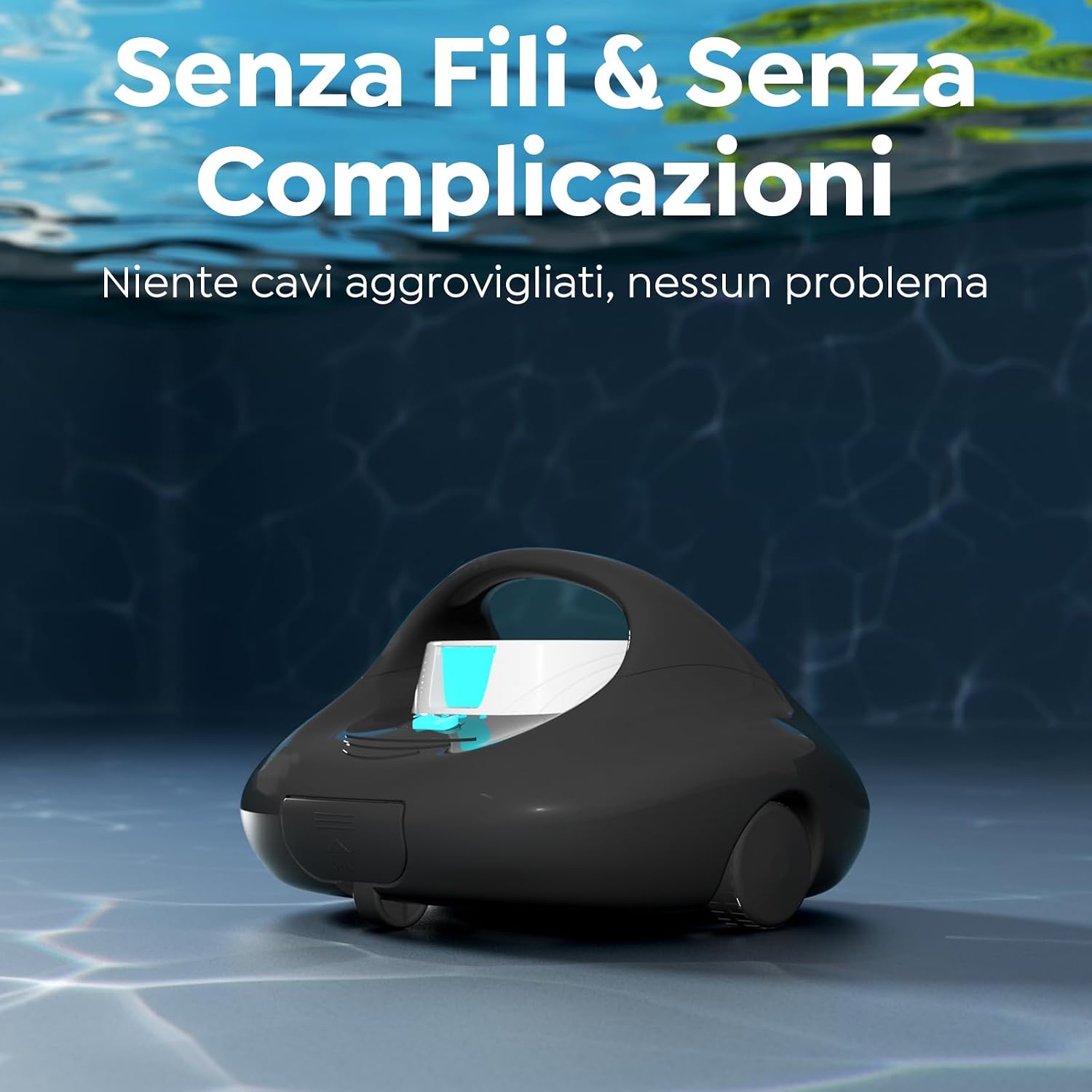 BRINBO 2026 – Robot Pulitore per Piscine Senza Fili con 130 Minuti di Autonomia