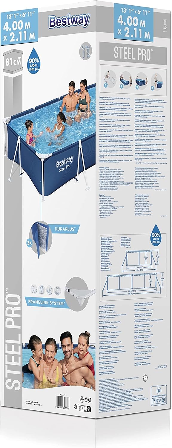 Bestway Piscina Fuoriterra 400 x 211 x 81 cm
