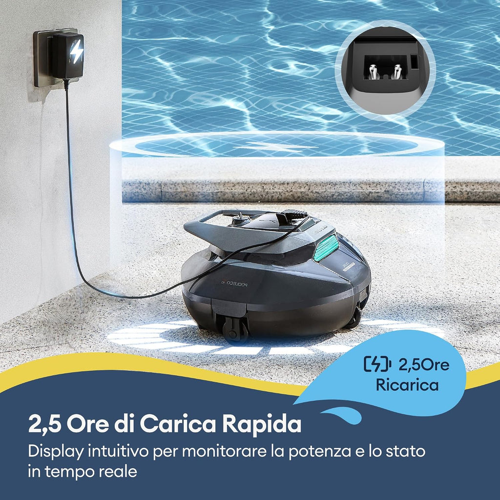 Ultenic Pooleco P10S – Robot Piscina Senza Fili con App e Controllo Remoto