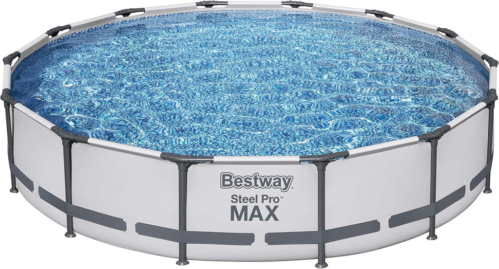 Bestway Steel PRO Max - Piscina Fuoriterra con Pompa Filtro Ø 427 x 84 cm