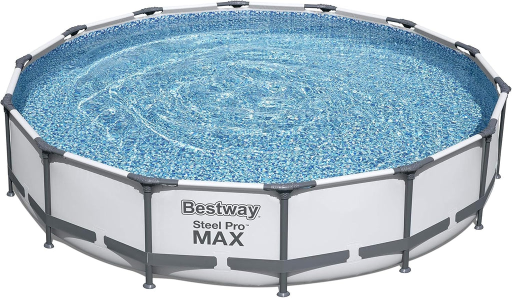 Bestway Steel PRO Max - Piscina Fuoriterra con Pompa Filtro Ø 427 x 84 cm
