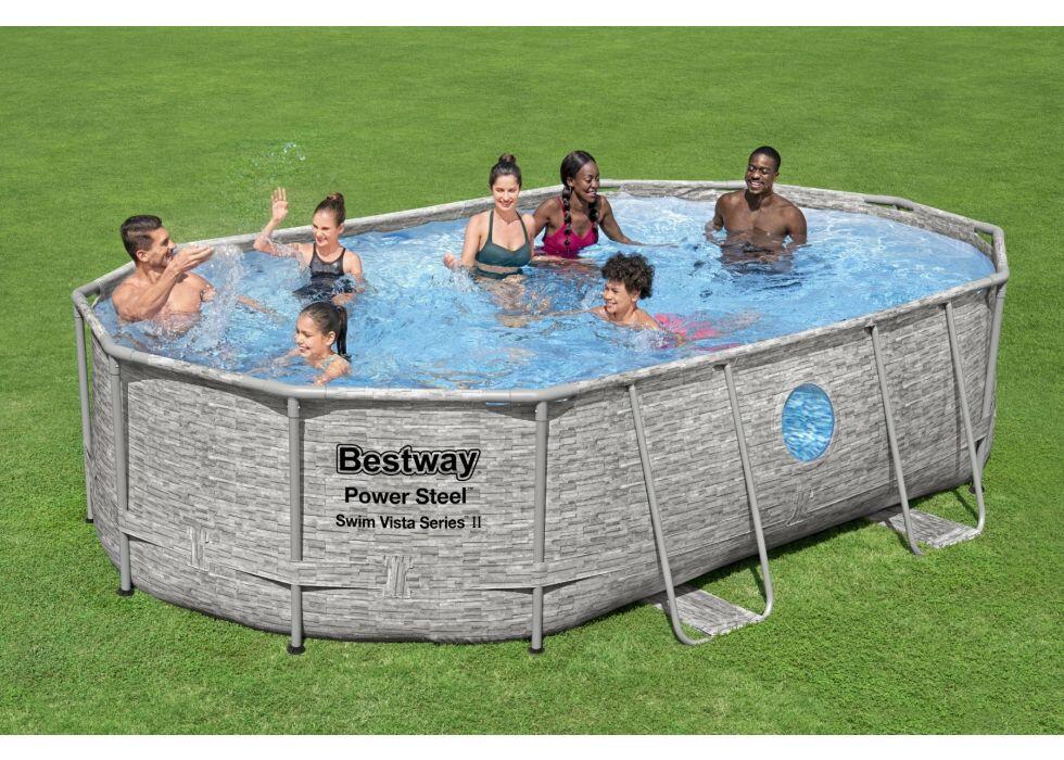 Piscina fuori terra tubolare Bestway Swimvista - 4.88 x 3.05 x 1.07 m
