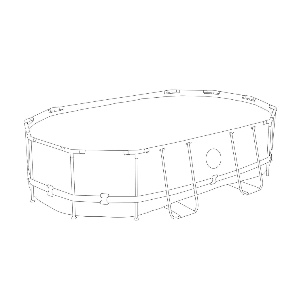 Piscina fuori terra tubolare Bestway Swimvista - 4.88 x 3.05 x 1.07 m